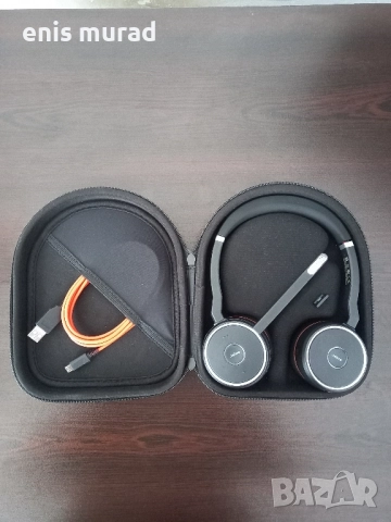 Jabra Evolve 75 SE – безжични стерео слушалки с микрофон, Bluetooth, ANC, USB-A