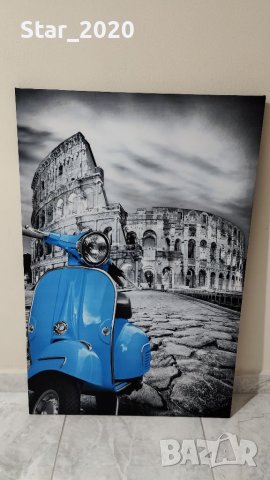 Светеща картина с LED осветление - Рим, снимка 1