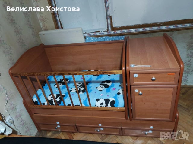 Трансформиращо детско легло кошара с люлка