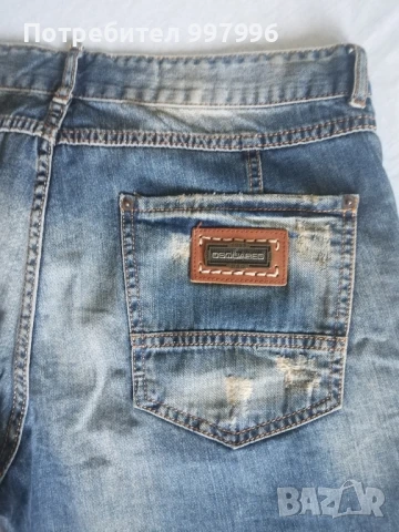 къси дънки- DSQUARED- унисекс-XL размер, снимка 6 - Къси панталони - 50990528