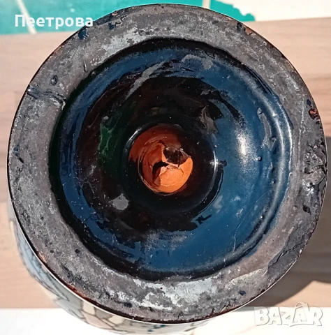 Старинна, ръчно рисувана ваза., снимка 7 - Антикварни и старинни предмети - 50926215