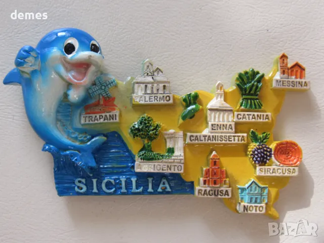 Магнит от Сицилия, Италия, снимка 4 - Колекции - 48018308