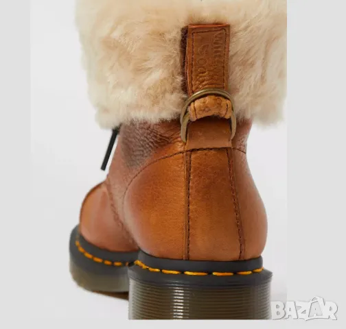 DR. MARTENS Aimilita FL Fur-Lined GRIZZLY  номер 38 кожени топли   ботуши боти , снимка 3 - Дамски ботуши - 48970433