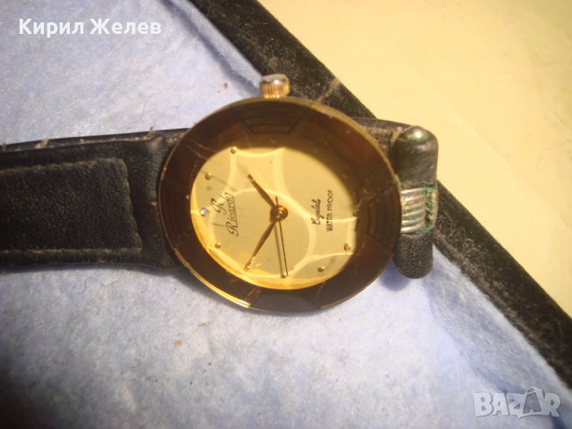 RICARDO Cristal WATER PROOF JAPAN QUARTZ 18K GOLD PLATED КАИШКА ЕСТ. КОЖА ЯПОНСКИ ЧАСОВНИК 26785, снимка 16 - Дамски - 36692857