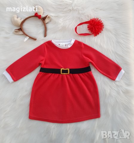 Детска Коледна рокля H&M 9-12 