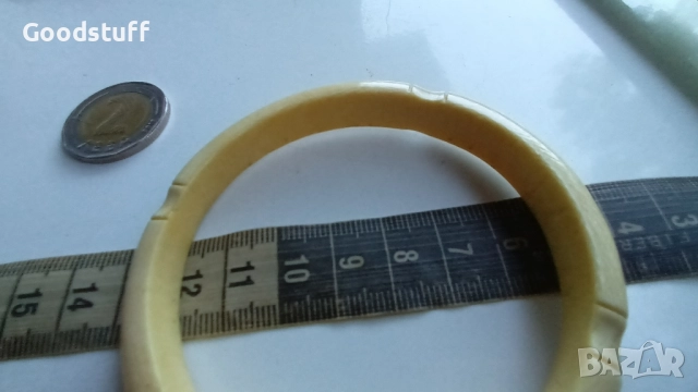 Слонова кост гривна Стара винтидж , снимка 8 - Гривни - 51954352