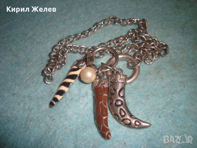 ПОСРЕБРЕН ЕМАЙЛИРАН АРТ МОДЕН МЕДАЛЬОН с КРИСТАЛИ 20836, снимка 9 - Колиета, медальони, синджири - 35321657