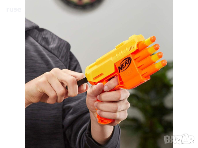 НОВ! Бластер NERF Alpha Strike FANG QS-4, пистолет, 10 стрелички, снимка 4 - Други - 44875212