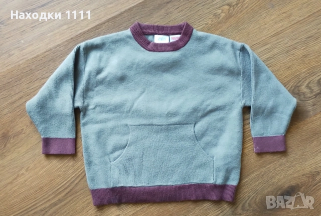 ZARA Перфектни топли пуловерчета унисекс, размер 92-98, 2 години, двете за 6лв, снимка 3 - Детски пуловери и жилетки - 52411998