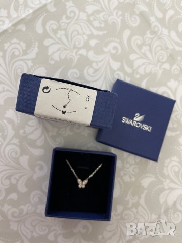 шваровски колие огърлица пеперуда Swarovski , снимка 3 - Колиета, медальони, синджири - 39622906