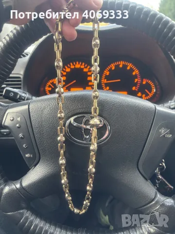 Мъжки плътен златен ланец 92.64гр 14к 66см, снимка 11 - Колиета, медальони, синджири - 49866657