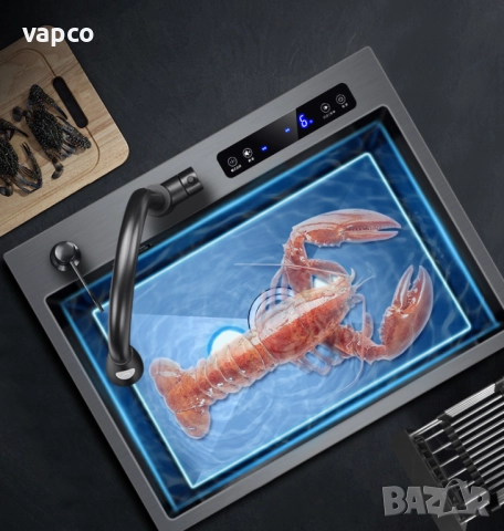 Ултразвкукова мултифункционална кухненска мивка 60см, снимка 4 - Мивки - 52194913