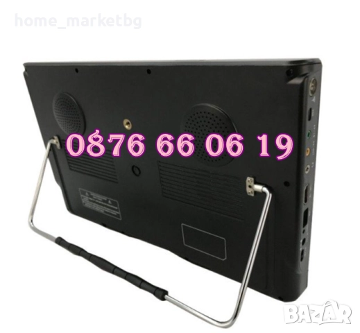 Преносим телевизор 12 инча, портативен цифров телевизор 12 инча 12v / 220v, снимка 4 - Телевизори - 52545582