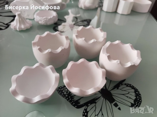 Заготовки  за вашите проекти + Кашпи съдове от керамична смес , снимка 15 - Вази - 50963283