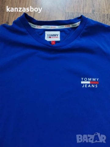 TOMMY JEANS Organic Cotton - страхотна мъжка тениска КАТО НОВА Л, снимка 2 - Тениски - 50697675