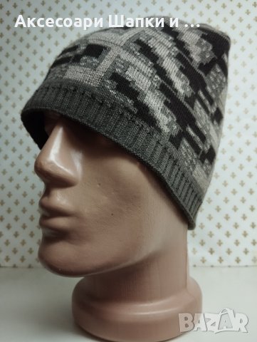 Мъжка плетена шапка - мпш29