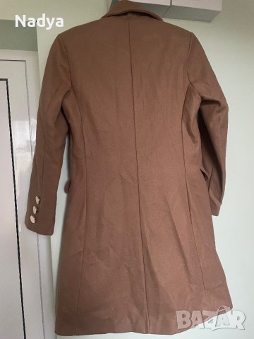Дамско бежово палто, снимка 4 - Палта, манта - 43280392