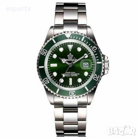 Мъжки часовник Reginald Silver Green сребристо-зелен неръждаема стомана нов luxury , снимка 4 - Мъжки - 37005727