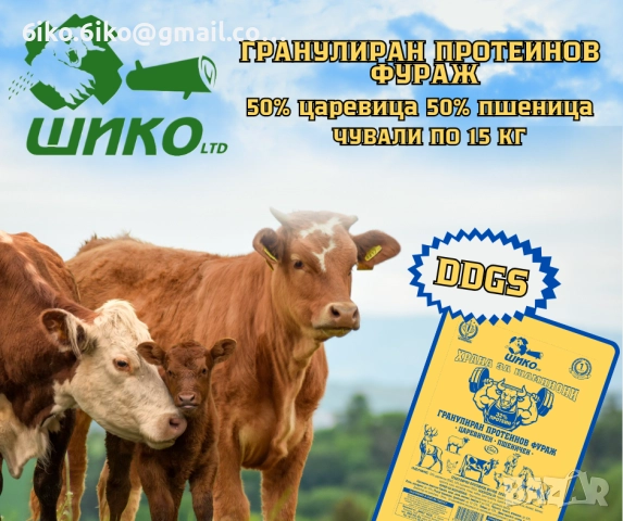 Гранулиран протеинов фураж DDGS