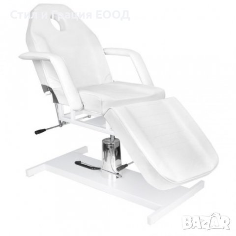 Хидравлична кушетка 210 - 180 х 63/83 х 64/80 см - бяла,черна,розова, снимка 4 - Кушетки - 38745553