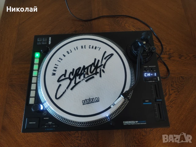 Продавам страхотен грамофон Reloop RP-8000 MK2 Black DJ грамофон  			