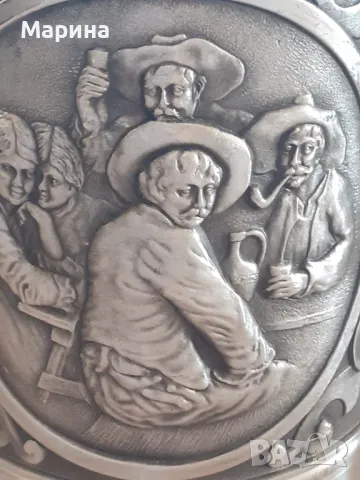 Халба от калай, 1300 мл.,  Antik*Vintage#33, снимка 5 - Антикварни и старинни предмети - 47606731