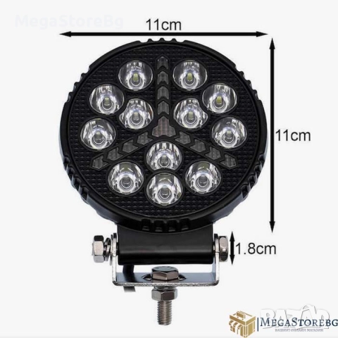 Халоген диоден 124 - 9-80V - 12LED - 19W, снимка 3 - Аксесоари и консумативи - 52071362