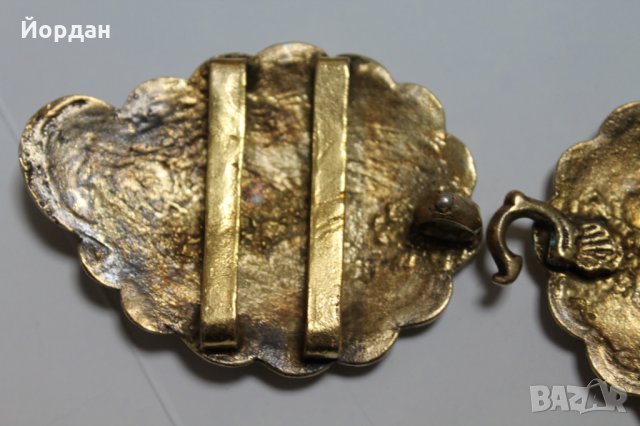 Възрожденски пафти сребро/шивачна позлата , снимка 5 - Антикварни и старинни предмети - 35080922