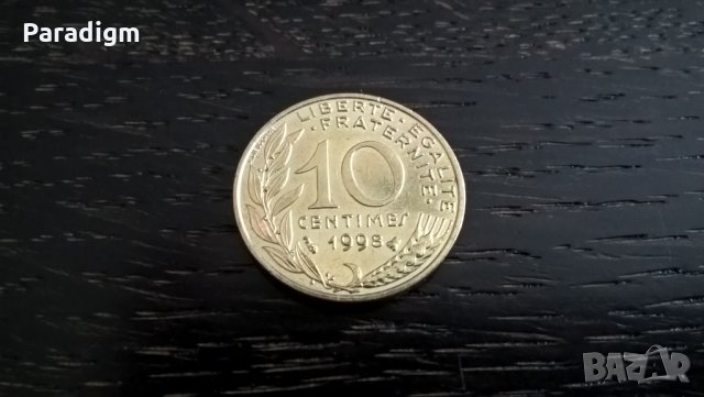 Монета - Франция - 10 сентима | 1998г., снимка 2 - Нумизматика и бонистика - 28374364