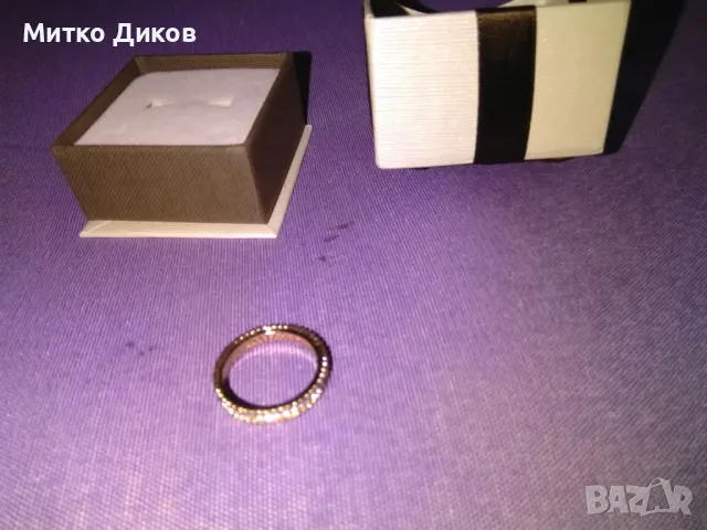 Пръстен с камъчета и кутия подаръчна за момиче до 15г, снимка 4 - Пръстени - 49350301