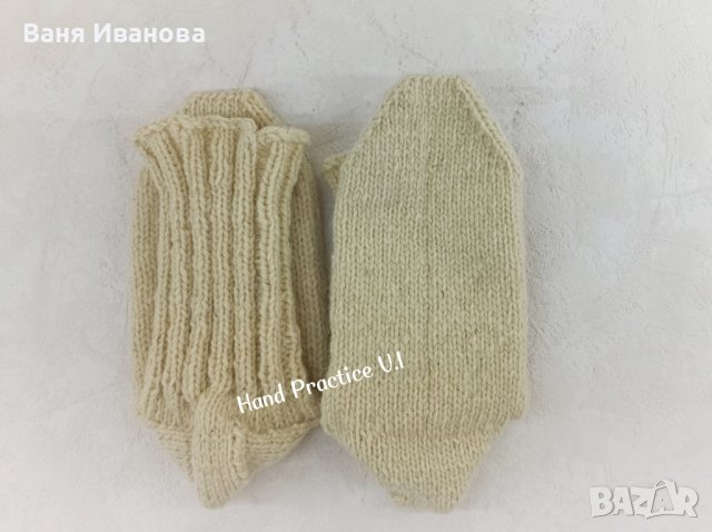 Вълнени ръчно плетени чорапи , снимка 2 - Други - 43187268