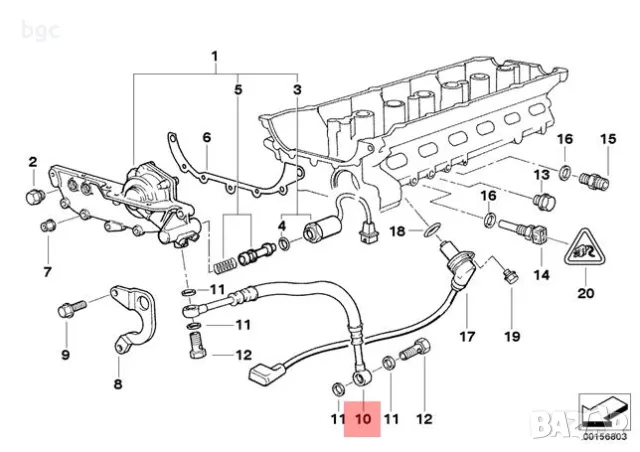 Нов ВАНОС Маслен Маркуч Маслопровод Маслена система БМВ BMW BMW X5 E53 00-06, снимка 4 - Части - 48180700