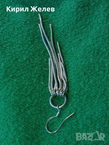 КРАСИВА НЕЖНА ПОСРЕБРЕНА ФЕШЪН АРТ ОБЕЦА от БЛАГОРОДНА СТОМАНА 47532, снимка 13 - Обеци - 48901748