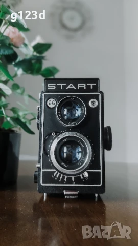 Start 6x6 с обектив Elmar 75 mm 3.5, снимка 1