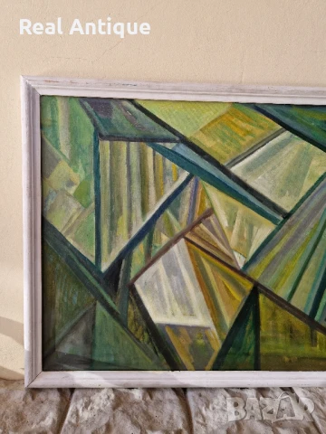 Венко Петров автор масло Кюстендил платно композиция , снимка 5 - Картини - 50894112