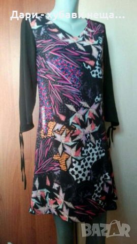 Стилна рокля със свободна кройка👗🍀М,M/L👗🍀арт.2046