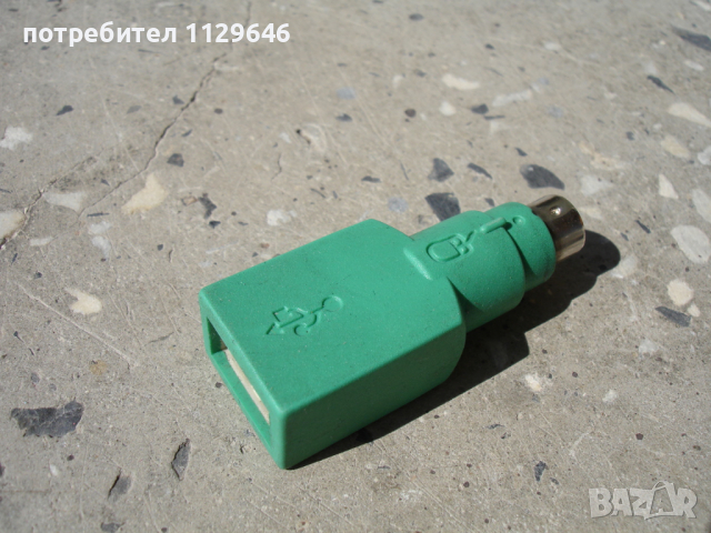 Microsoft - оригинален адаптер преходник USB към PS/2, снимка 4 - Други - 36391944