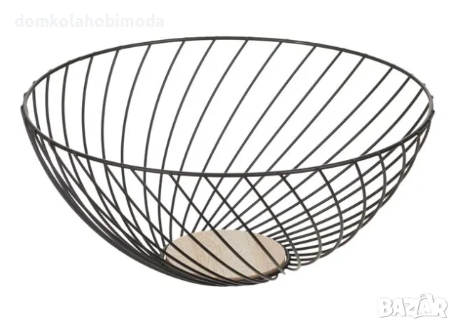 Фруктиера Купа ,Метал и дърво 28х12 см, снимка 2 - Други - 48126193