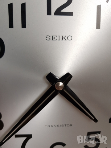 Транзисторен стенен часовник Seiko Japan, снимка 8 - Антикварни и старинни предмети - 36408855