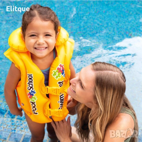 Безопасност и забавление: Детска надуваема спасителна жилетка, снимка 6 - Други стоки за дома - 52888693
