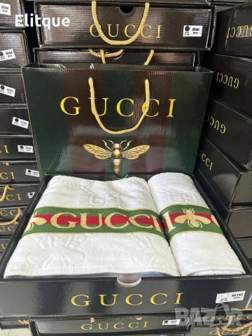 хавлиени кърпи 2 броя 50*90 70*140 %100 памук Gucci barbie hermes Christian Dior , снимка 3 - Други стоки за дома - 52907631
