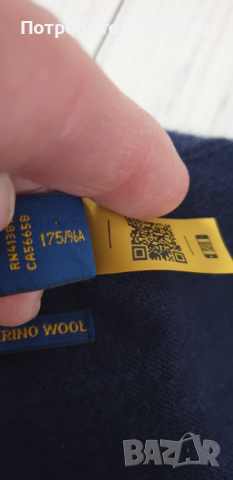 POLO Ralph Lauren Merino Wool / POLO Mens Size M  ОРИГИНАЛ! Мъжки Пуловер Поло!, снимка 5 - Пуловери - 52576721