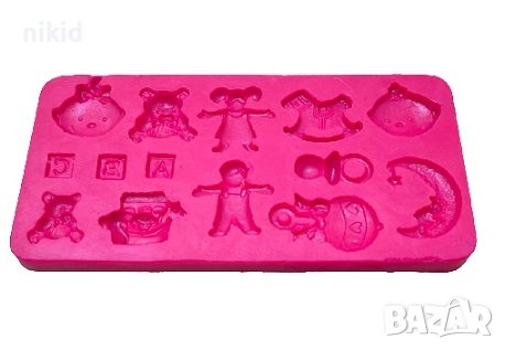 деца бебешки луна силиконов молд форма фондан декор украса торта мъфини, снимка 2 - Форми - 37322826