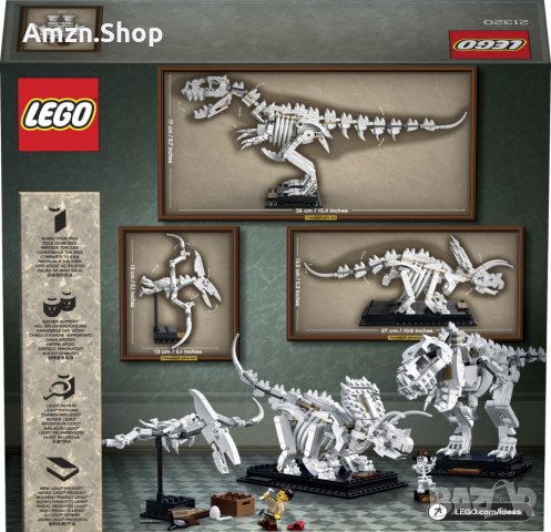 Lego Ideas 21320 Dinosaur Fossils Вкаменелости на динозаври + подарък книга Lego jurassic с фигурка, снимка 6 - Колекции - 43927745