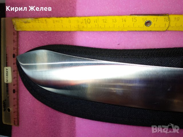 МАЧЕТЕ ПРОФЕСИОНАЛНО НЕРЪЖДАЕМА СТОМАНА МНОГО ДОБРО ОСТРО ЗДРАВО НОВО в КАЛЪФ 43155, снимка 18 - Ножове - 44115354