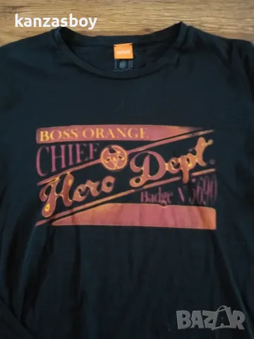 hugo boss orange - страхотна мъжка блуза Л КАТО НОВА, снимка 2 - Блузи - 47856558