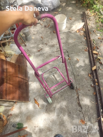 Стара сгъваема количка за багаж, снимка 5 - Антикварни и старинни предмети - 51624744