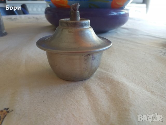 Стара спиртна лампа алуминиева, снимка 3 - Други ценни предмети - 33363221
