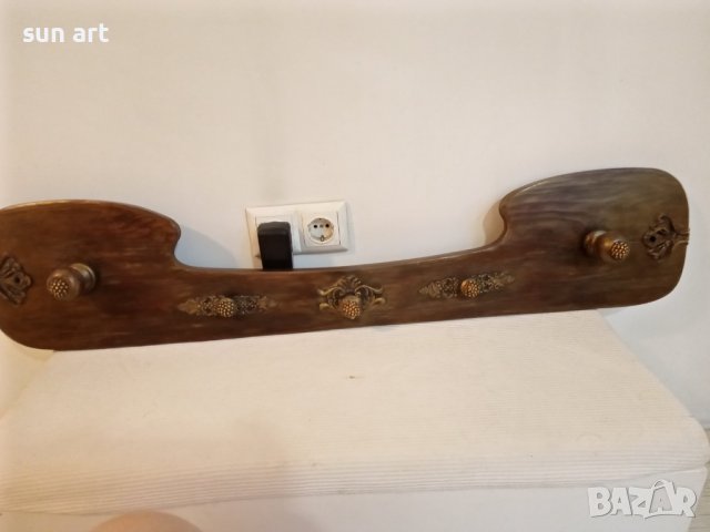 антична дървена закачалка, снимка 5 - Закачалки - 38037122