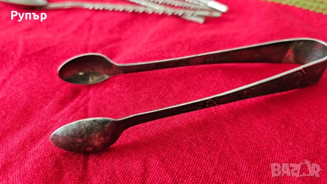 Старинни лъжчки и щипка за лед, снимка 8 - Антикварни и старинни предмети - 53118204